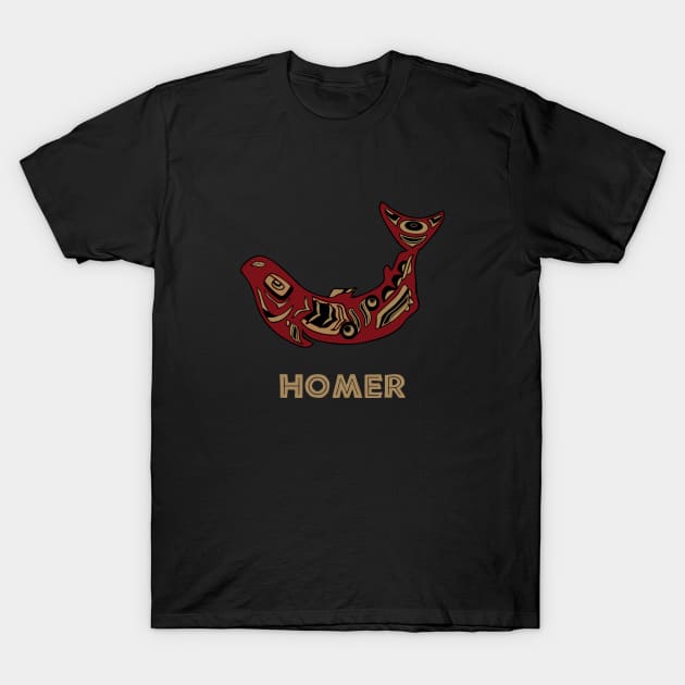 Homer Alaska PNW Native American Salmon Fisherman Gift T-Shirt by twizzler3b